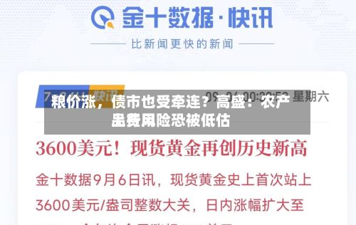粮价涨，债市也受牵连？高盛：农产品费用上行风险恐被低估-第3张图片