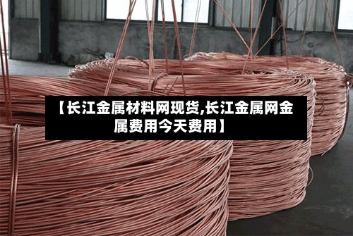 【长江金属材料网现货,长江金属网金属费用今天费用】-第3张图片