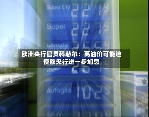 欧洲央行官员科赫尔：高油价可能迫使欧央行进一步加息