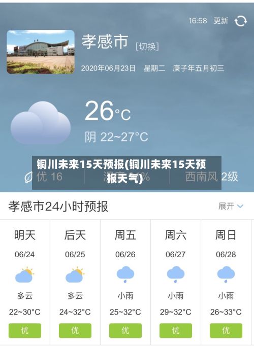 铜川未来15天预报(铜川未来15天预报天气)