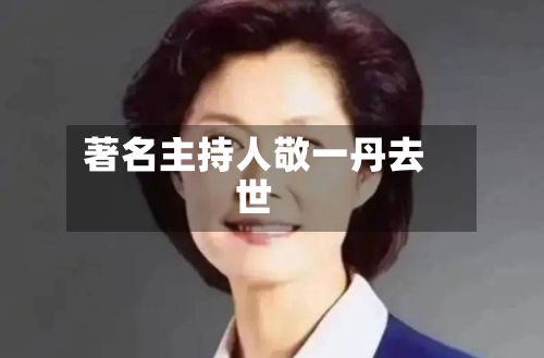 著名主持人敬一丹去世