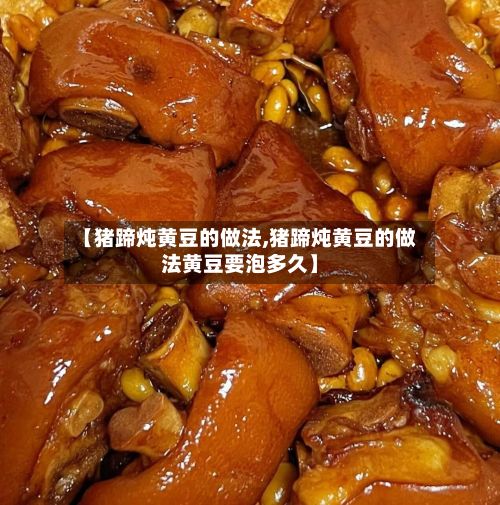 【猪蹄炖黄豆的做法,猪蹄炖黄豆的做法黄豆要泡多久】