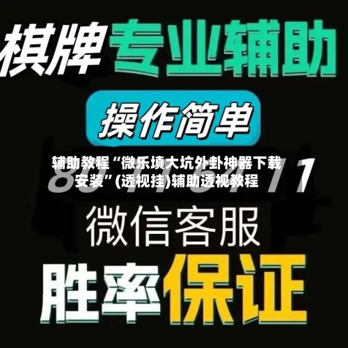 辅助教程“微乐填大坑外卦神器下载安装”(透视挂)辅助透视教程-第2张图片