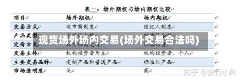 现货场外场内交易(场外交易合法吗)-第3张图片