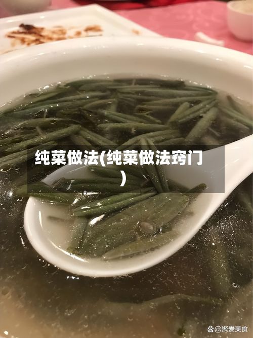 纯菜做法(纯菜做法窍门)