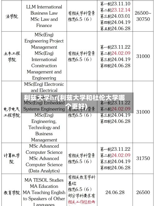 利兹大学hr(利兹大学和杜伦大学哪个更好)-第2张图片