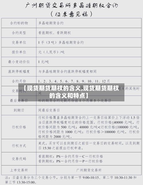 【现货期货期权的含义,现货期货期权的含义和特点】-第3张图片