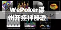 WePoker德州开挂神器透视”(开挂)辅助透视教程-第3张图片