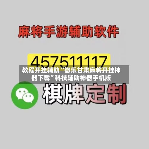 教程开挂辅助“微乐甘肃麻将开挂神器下载”科技辅助神器手机版-第2张图片