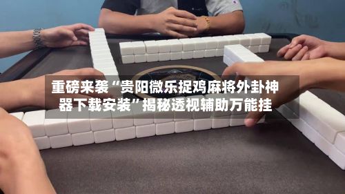 重磅来袭“贵阳微乐捉鸡麻将外卦神器下载安装”揭秘透视辅助万能挂-第3张图片