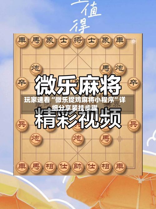 玩家速看“微乐捉鸡麻将小程序”详细分享装挂步骤-第3张图片