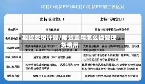 期货费用计算/期货费用怎么换算现货费用
