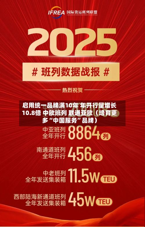 启用统一品牌满10年 年开行量增长10.8倍 中欧班列 联通亚欧（培育更多“中国服务”品牌）-第2张图片