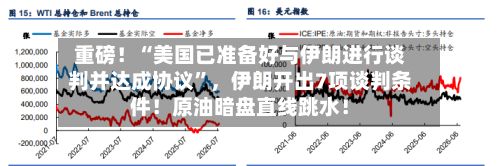 重磅！“美国已准备好与伊朗进行谈判并达成协议”，伊朗开出7项谈判条件！原油暗盘直线跳水！-第2张图片