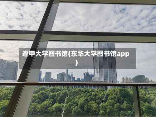 逢甲大学图书馆(东华大学图书馆app)-第3张图片