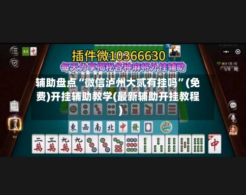 辅助盘点“微信泸州大贰有挂吗”(免费)开挂辅助教学(最新辅助开挂教程)