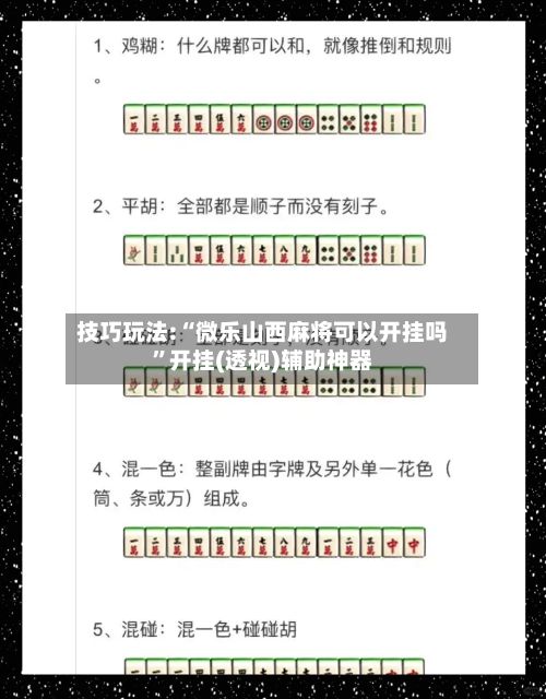 技巧玩法:“微乐山西麻将可以开挂吗”开挂(透视)辅助神器-第2张图片
