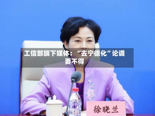工信部旗下媒体：“去宁德化”论调要不得-第2张图片