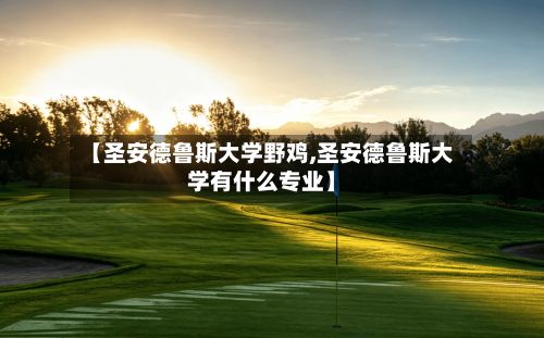 【圣安德鲁斯大学野鸡,圣安德鲁斯大学有什么专业】