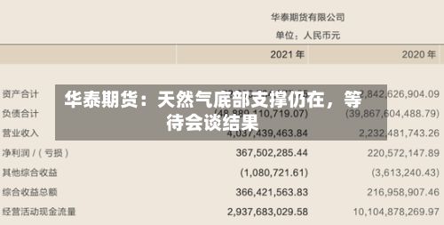 华泰期货：天然气底部支撑仍在	，等待会谈结果-第1张图片