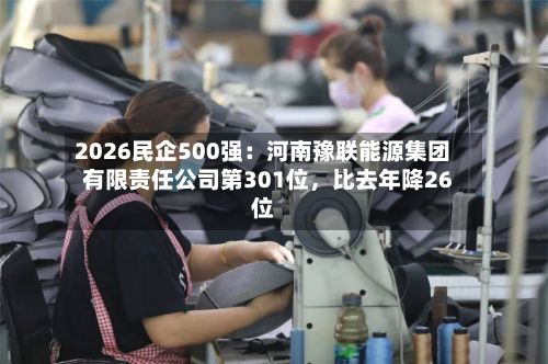 2026民企500强：河南豫联能源集团有限责任公司第301位，比去年降26位-第2张图片