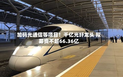 加码光通信等项目！千亿光纤龙头 拟募资不超66.36亿-第2张图片
