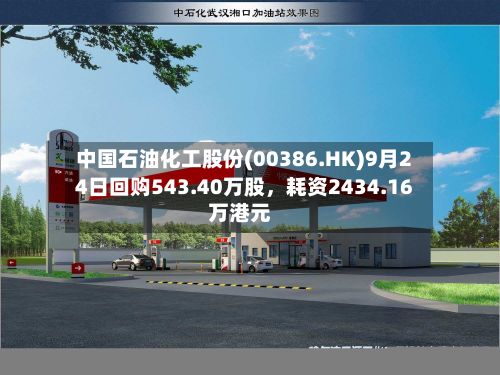 中国石油化工股份(00386.HK)9月24日回购543.40万股，耗资2434.16万港元-第3张图片