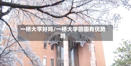 一桥大学好吗/一桥大学回国有优势吗-第2张图片