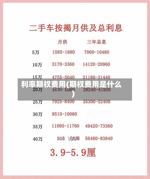 利率期权费用(期权费用是什么)-第2张图片