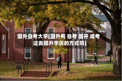 国外自考大学(国外有 自考 国开 成考这类提升学历的方式吗)