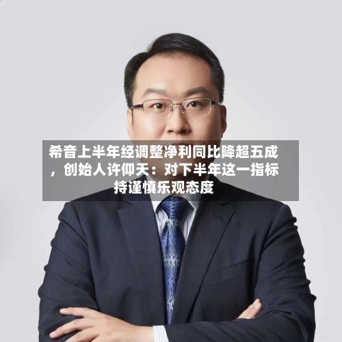 希音上半年经调整净利同比降超五成，创始人许仰天：对下半年这一指标持谨慎乐观态度-第2张图片