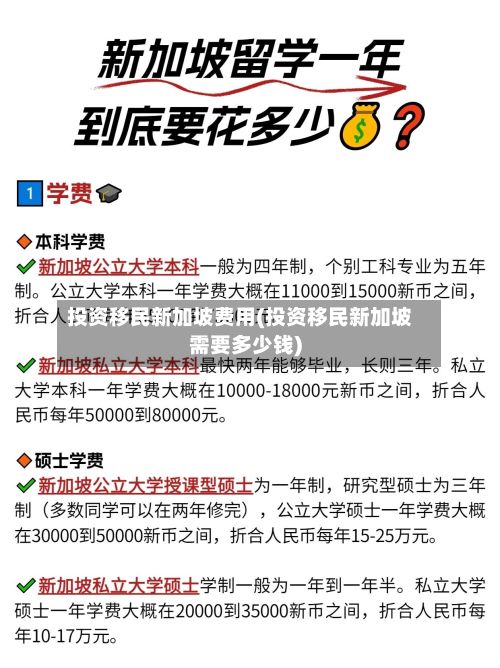 投资移民新加坡费用(投资移民新加坡需要多少钱)-第2张图片