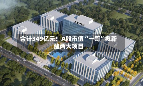 合计349亿元！A股市值“一哥”拟新建两大项目
