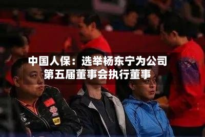 中国人保：选举杨东宁为公司第五届董事会执行董事-第2张图片