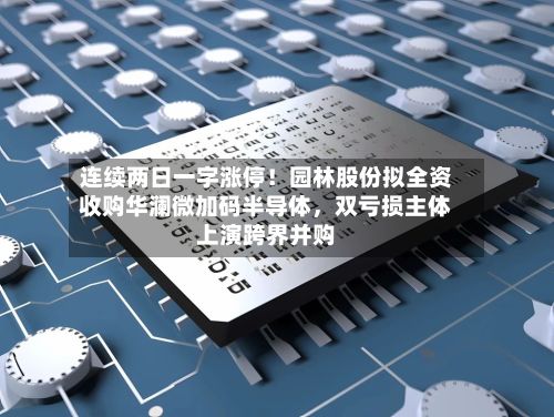 连续两日一字涨停！园林股份拟全资收购华澜微加码半导体，双亏损主体上演跨界并购-第2张图片
