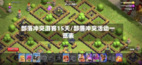 部落冲突游客15天/部落冲突活动一览表