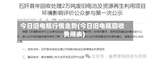 今日旧电瓶行情走势(今日旧电瓶回收费用表)-第2张图片