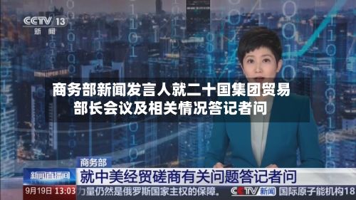 商务部新闻发言人就二十国集团贸易部长会议及相关情况答记者问
