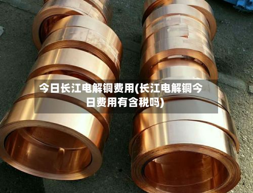 今日长江电解铜费用(长江电解铜今日费用有含税吗)-第2张图片