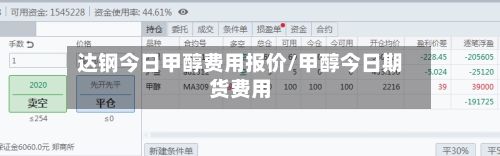达钢今日甲醇费用报价/甲醇今日期货费用