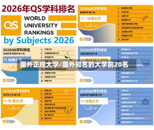 国外正规大学/国外知名的大学前20名