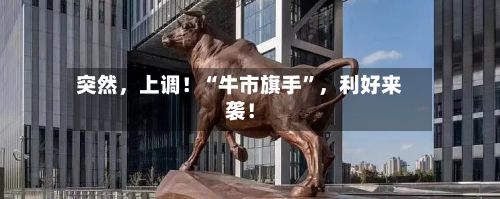 突然	，上调！“牛市旗手	”，利好来袭！-第2张图片