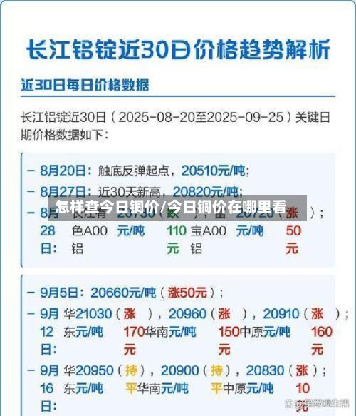 怎样查今日铜价/今日铜价在哪里看-第2张图片