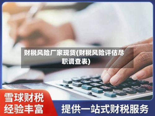 财税风险厂家现货(财税风险评估尽职调查表)