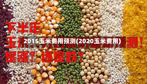2015玉米费用预测(2020玉米费用)-第3张图片