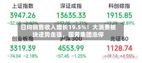日均销售收入增长19.5%！大消费板块逆势走强，国芳集团涨停-第2张图片