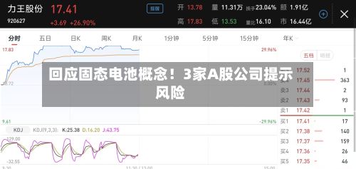 回应固态电池概念！3家A股公司提示风险-第3张图片
