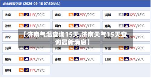 【济南气温查询15天,济南天气15天查询最新消息】-第3张图片
