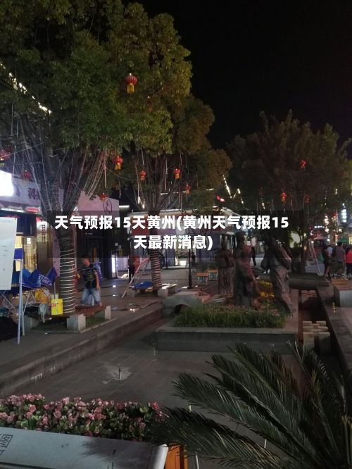 天气预报15天黄州(黄州天气预报15天最新消息)-第2张图片
