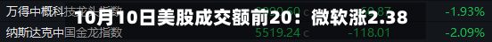 10月10日美股成交额前20：微软涨2.38% 推出面向快速决策的Microsoft-Decision-1模型-第2张图片